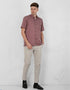 HADID SHIRT SHORT SLEEVE (MAROON)
